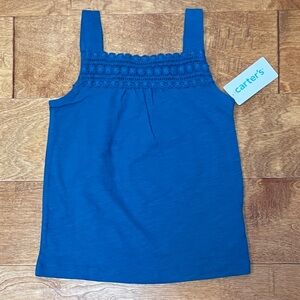 NEW WITH TAGS! Toddler Girls Carters Tank Top - 4T - Teal